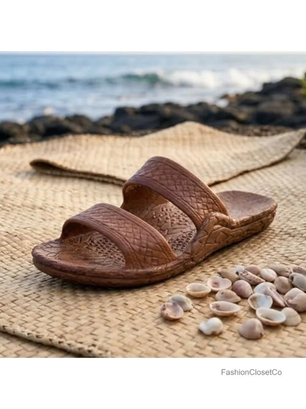 Lightweight Vegan Waterproof Sandals with Air Pocket Footbed - Flat Comfort